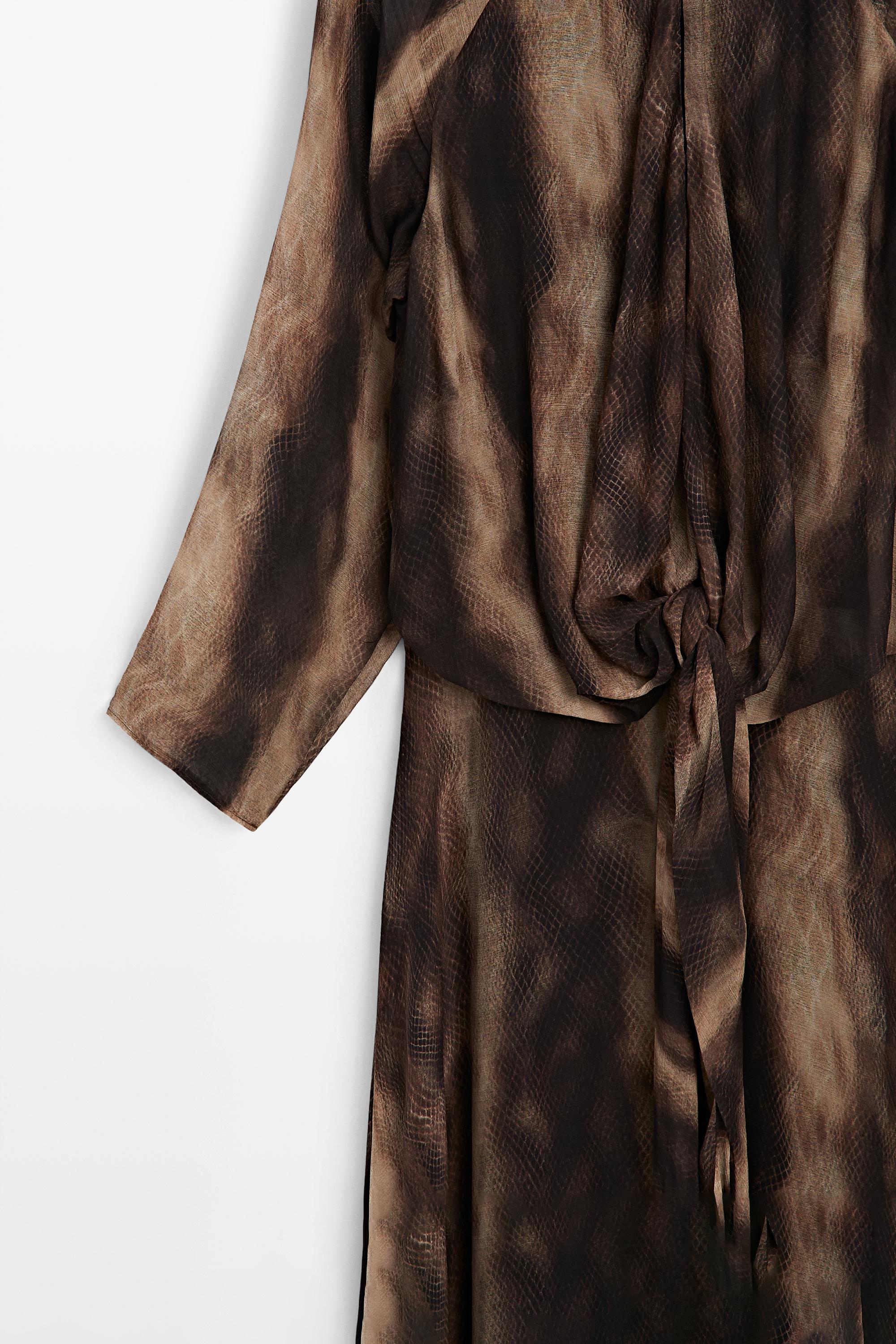 Flowing animal print dress